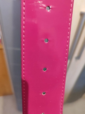 Belts used, red and pink, size 100, with marks