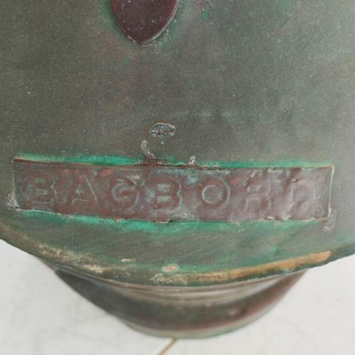 Vintage copper ship lantern used