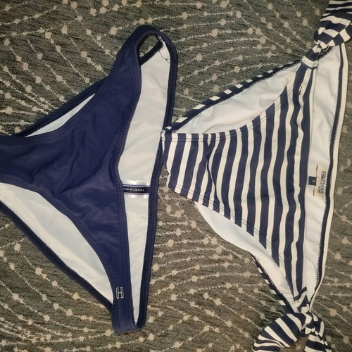 Tommy Hilfiger swimwear set small like new, blue and multicolor