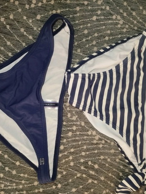 Tommy Hilfiger swimwear set small like new, blue and multicolor