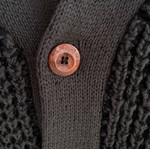 Men's knitted cardigan gray XL like new