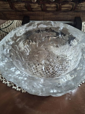 Kosta Boda Iceberg bowl like new, Swedish design 1970s