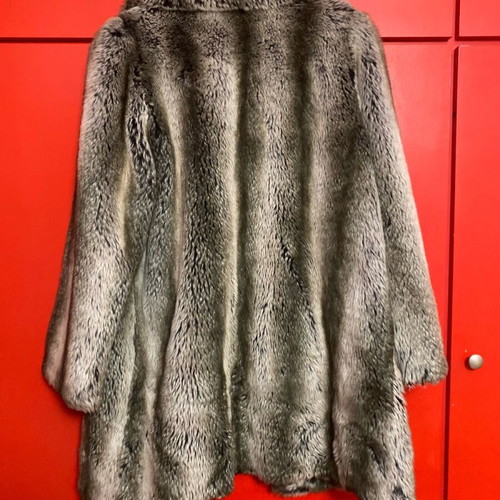 Raxevksy Exclusive women's faux fur like new, gray and beige, size L-XL