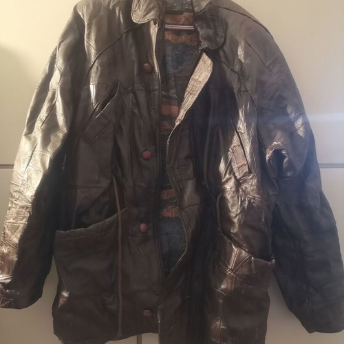 Vintage δερμάτινο σακάκι μεταχειρισμένο καφέ Romero leather μέγεθος M-L