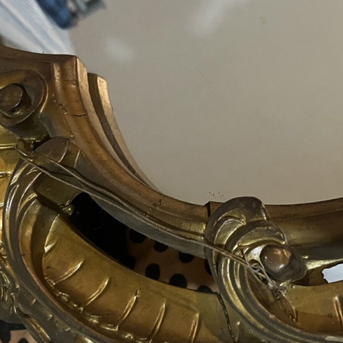 Carved entrance table and mirror, 1960s-70s