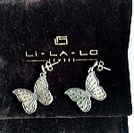  Σκουλαρίκια Li-La-Lo επιχρυσωμένα 925
