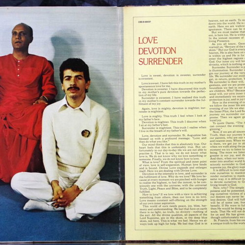 Love Devotion Surrender LP used, jazz by Carlos Santana and Mahavishnu John McLaughlin