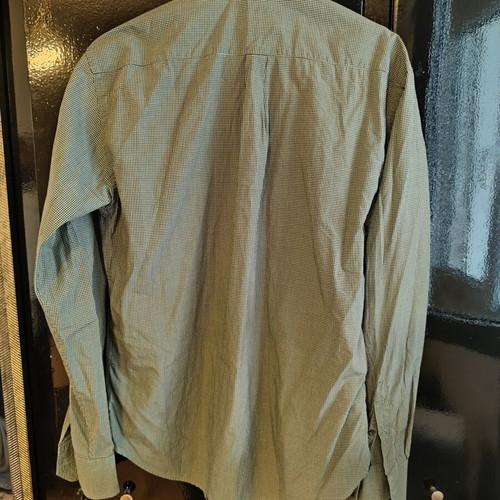 Checked shirt size M like new, black and green