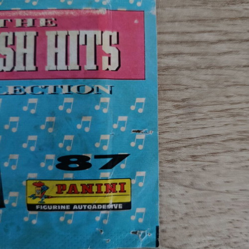 Panini Smash Hits 1987 packs used, Italian and English edition