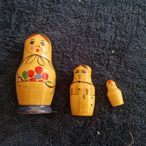 Russian nesting doll Matryoshka, traditional wooden babushka