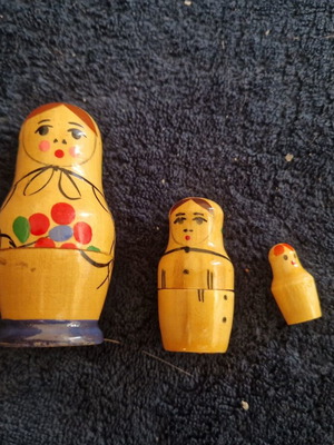 Russian nesting doll Matryoshka, traditional wooden babushka