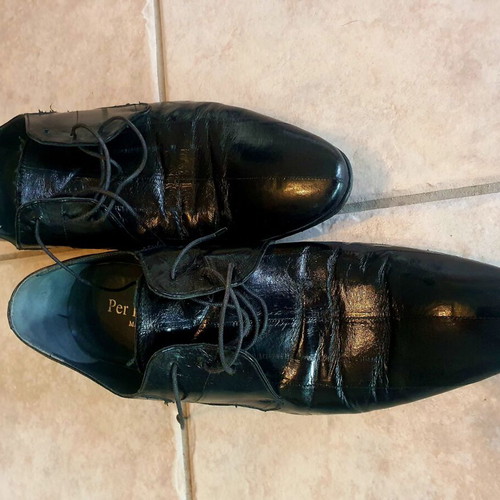 Per La Moda men's dress shoes like new, size 43, black