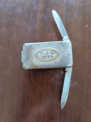 Vintage F.J.C. 1970 Metal Pocket Multitool Knife used