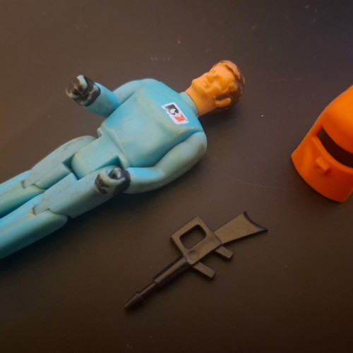 Matchbox Lesney vintage 70's MAC 3'' μπλε φιγούρα δράσης μεταχειρισμένη
