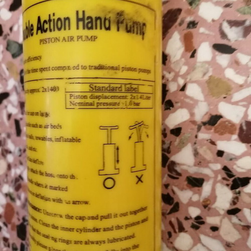 Double Action Hand Pump like new, ideal for inflatables and beach toys