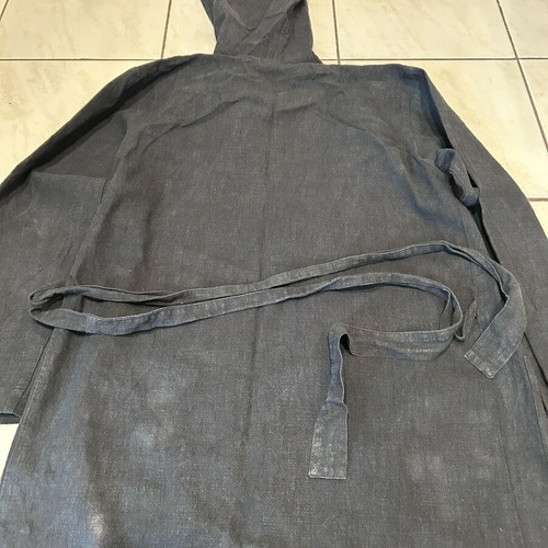 Handmade linen bathrobe like new, comfort at home, size S M