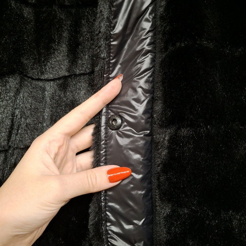 Parabita reversible fur jacket like new, black, sizes M and L