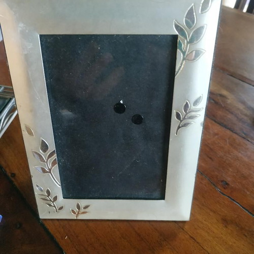 Metal photo frames used, pack of 3 silver color
