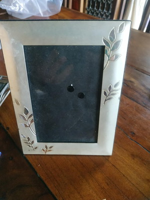 Metal photo frames used, pack of 3 silver color
