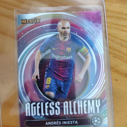 Topps Merlin Ageless Alchemy Andres Iniesta Barcelona card like new