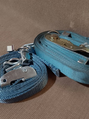 Ratchet strap like new, approx. 6 meters with 2.5 meters gift