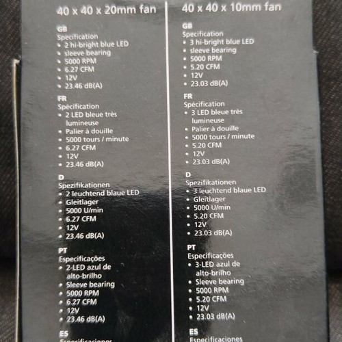 Akasa LED Fan 40x10mm New for Chipset Cooler Lo-Noise