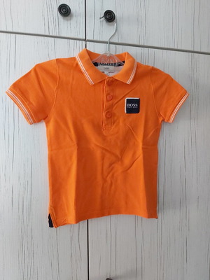Hugo Boss polo for boys like new, orange, size 3