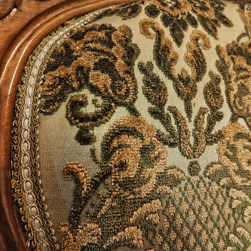 Louis XV Retro-Chic set sofa and tables with natural onyx, like new