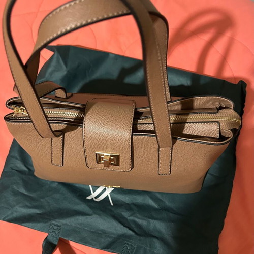 Verde women's shoulder bag brown new