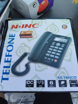 INC KX-T885CID telephone in black, new