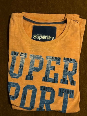 Superdry men's T-shirt XL orange like new