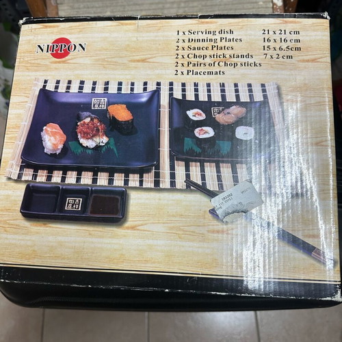 Porcelain sushi set new, complete