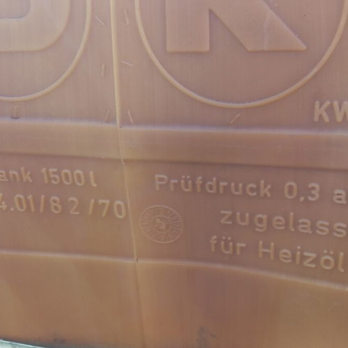 Oil tank 1500 liters plastic like new