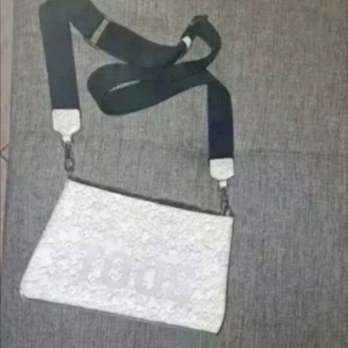 Tous crossbody and shoulder bag, white and grey, adjustable strap
