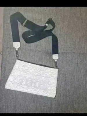 Tous crossbody and shoulder bag, white and grey, adjustable strap