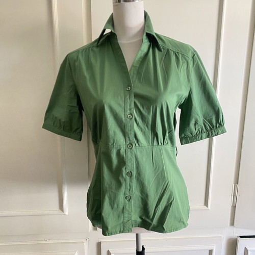 Green Women's Shirt Semizie with Belt Size L New