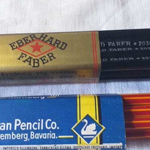 Faber and Swan collectible pencils unused, set of 19 pieces