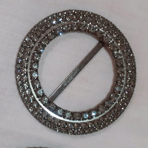 Swarovski belt buckle beige new in light brown color