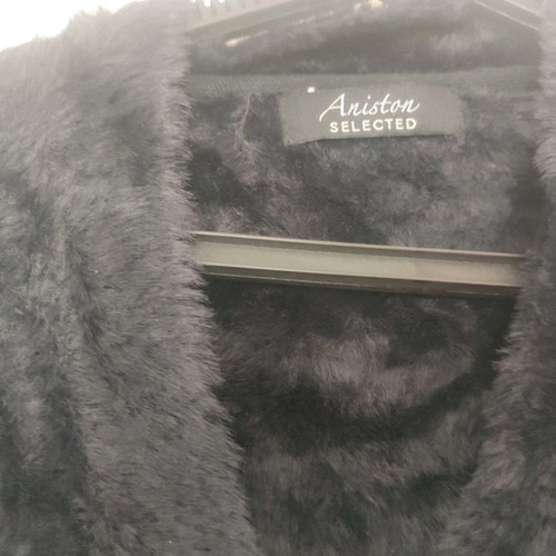 Black fluffy bolero jacket medium in excellent condition with one button