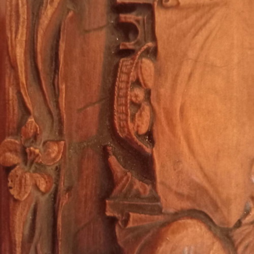 Relief painting used depicting the Last Supper made of dough