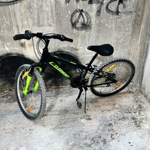 Clermont mountain bike 24 inch, black, men's