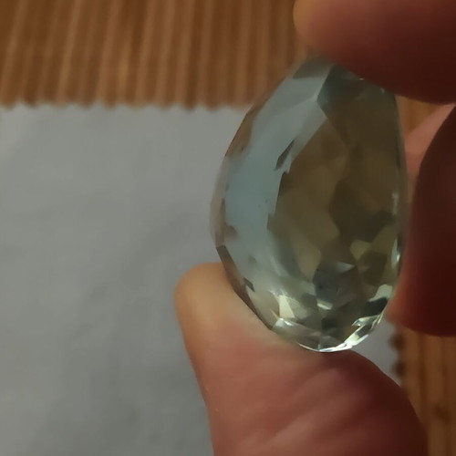 Aquamarine gemstone cut for jewelry