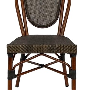 Καρέκλα αλουμινίου bamboo look