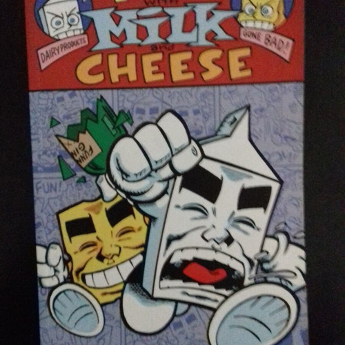 Fun with Milk and Cheese comic used, Greek language