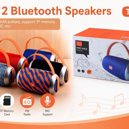 T&G Tg-112 Portable Speaker 10 W Pack of 3, new
