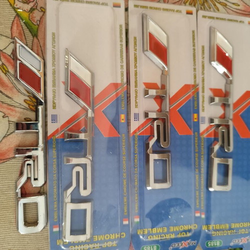 Toyota TRD Chrome Stickers new, pack of 4 pieces