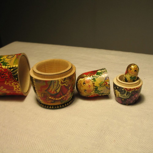 Matryoshka dolls from Ukraine.