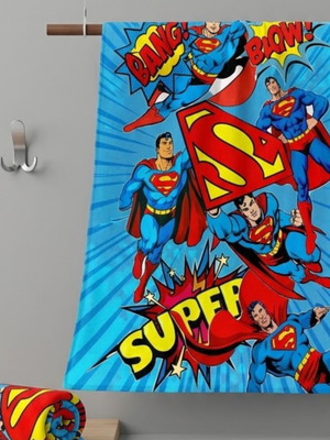 Πετσέτα μικροϊνών Superman 60x40cm, γρήγορο στέγνωμα