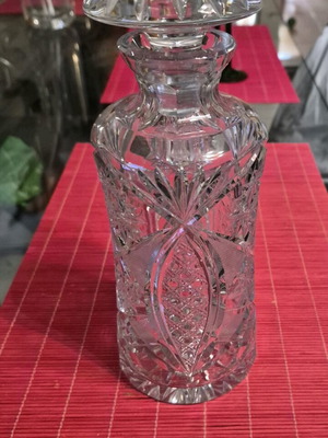 Edwardian Antique Lead Crystal Carafe like new