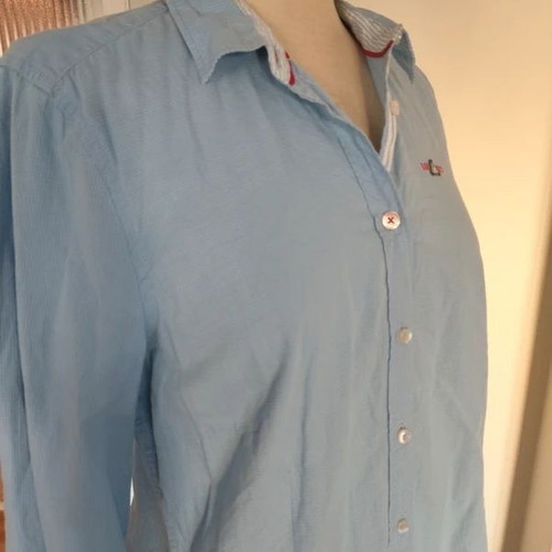 Gaastra women's shirt in blue check, size L, like new
